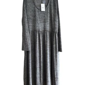 Gray Long Sleeve Dress